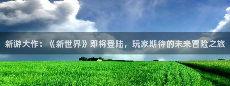 极悦娱乐测速：新游大作：《新世界》即将登陆，玩家期待的未来冒